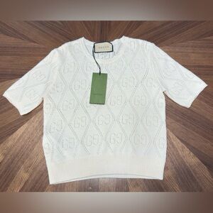 Gucci Ivory Knit Top